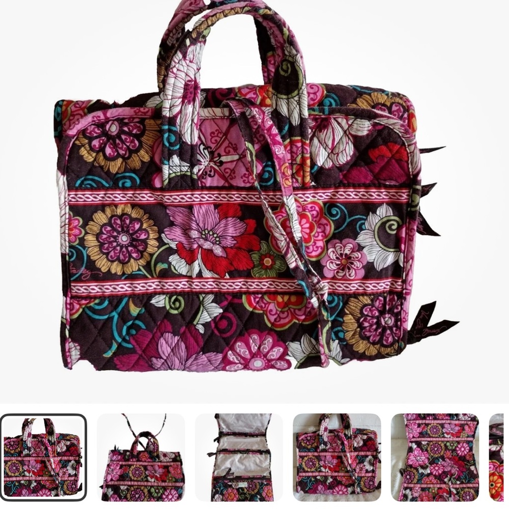 Vera Bradley makeup and accessories hanging case - Picture 2 of 7